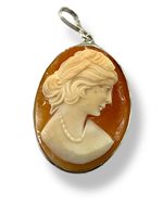 Pendant Mandile 1922 Woman Cammei  in Silver Conchiglia 2MCICM114